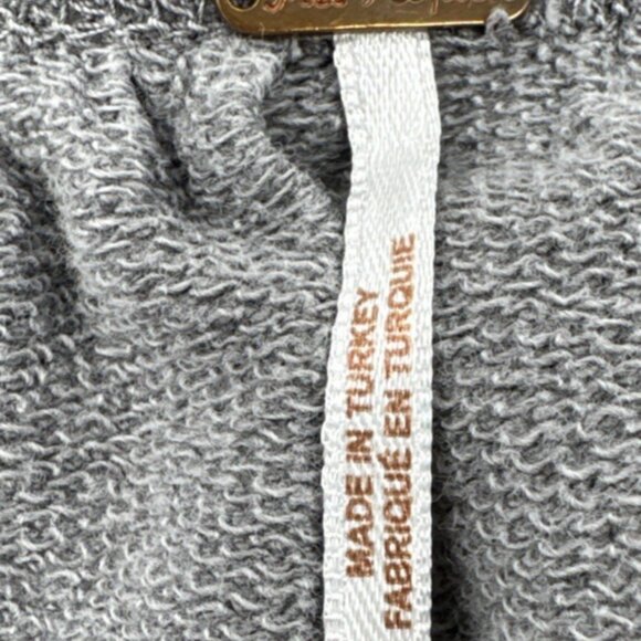 Free People Poncho Sweatshirt Off the ShoulderTop Womens Small Boho Distressed - Picture 4 of 11